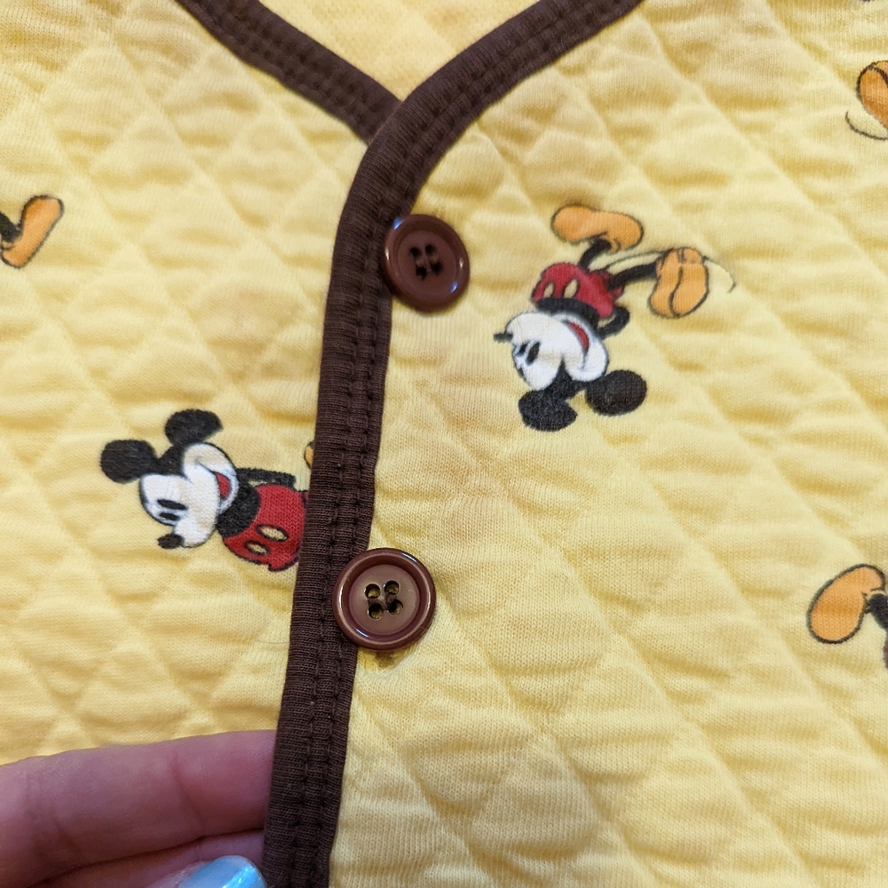 Vintage Mickey mouse yellow vest fits size 4 - Picture 5 of 5